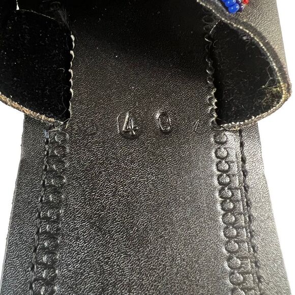 African Maasai Beaded Leather Sandals - Picture 5 of 8